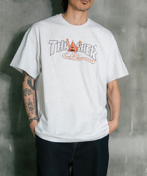 THRASHER（スラッシャー） tシャツ TOY MACHINE PYRAMID S/S T-SHIRTS