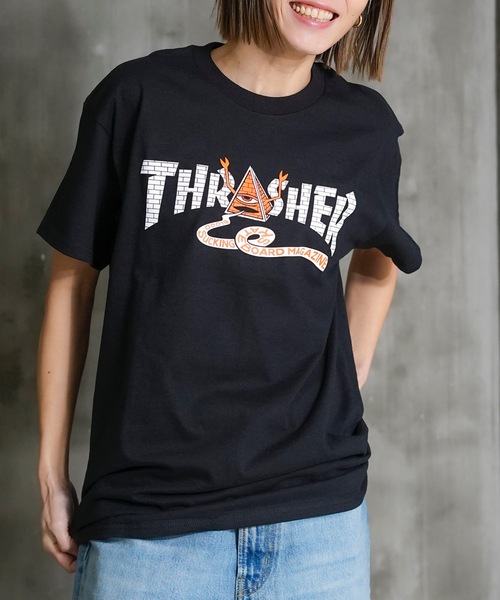 THRASHER（スラッシャー） tシャツ TOY MACHINE PYRAMID S/S T-SHIRTS