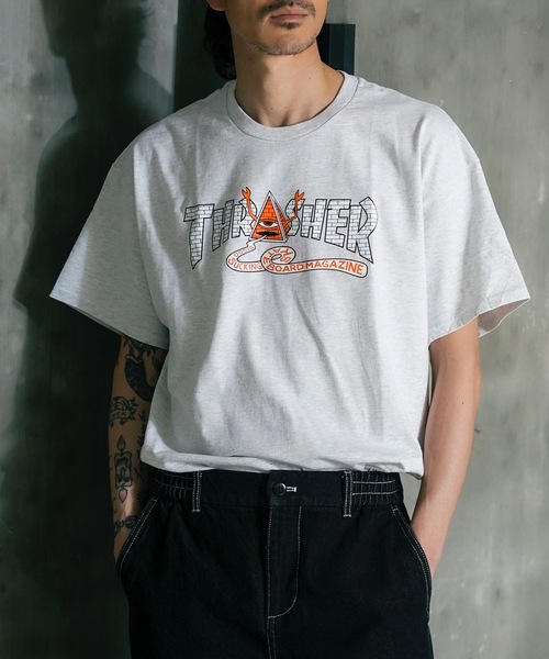 THRASHER（スラッシャー） tシャツ TOY MACHINE PYRAMID S/S T-SHIRTS