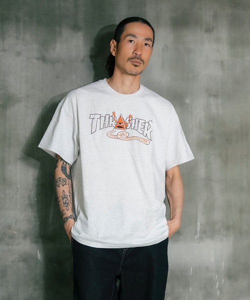 THRASHER（スラッシャー） tシャツ TOY MACHINE PYRAMID S/S T-SHIRTS