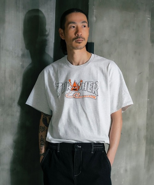 THRASHER（スラッシャー） tシャツ TOY MACHINE PYRAMID S/S T-SHIRTS