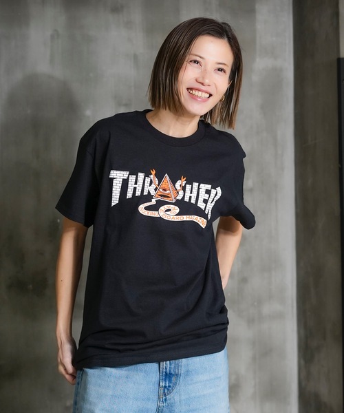 THRASHER（スラッシャー） tシャツ TOY MACHINE PYRAMID S/S T-SHIRTS