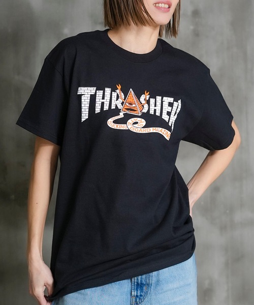 THRASHER（スラッシャー） tシャツ TOY MACHINE PYRAMID S/S T-SHIRTS