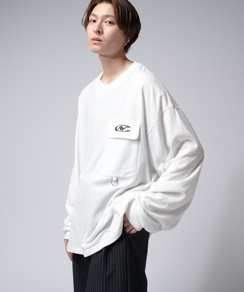 Lui's tシャツ 「Neucon/ニューコン」ロゴ刺?フラップポケット