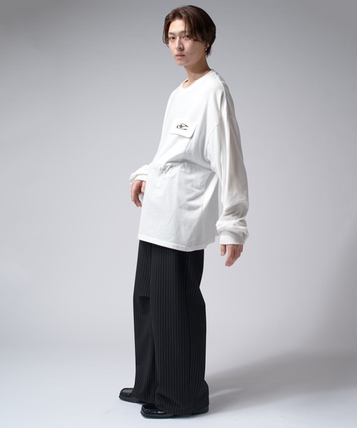 Lui's tシャツ 「Neucon/ニューコン」ロゴ刺?フラップポケット