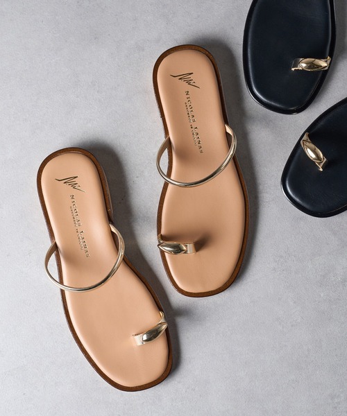 NICOLAS LAINAS トングサンダル C313LT フラット NICOLAS LAINAS サンダル 「NICOLAS LAINAS」フラットサンダル