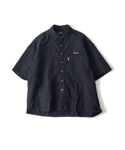 Subciety（サブサエティ） シャツ 半袖 Patch work shirt メンズ