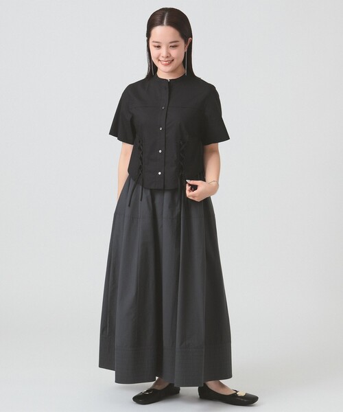 RBS(Ray BEAMS) スタンドカラー ぺプラム ブラウス 黒・ブラック 楽天市場】【SALE／70%OFF】RBS / スタンドカラー ぺプラム