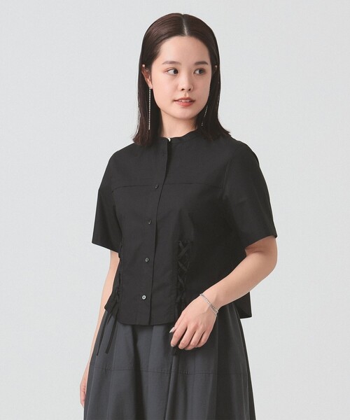 RBS(Ray BEAMS) スタンドカラー ぺプラム ブラウス 黒・ブラック 楽天市場】【SALE／70%OFF】RBS / スタンドカラー ぺプラム
