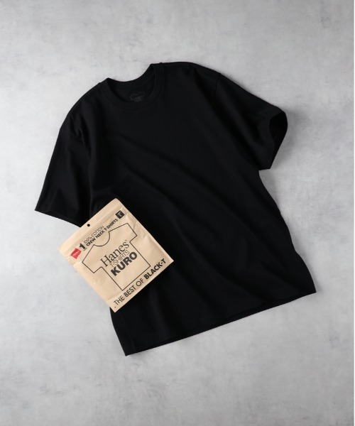 Hanes tシャツ 「HANES」「KURO」クルーネックTシャツ メンズ