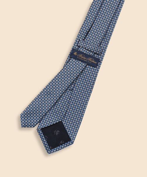 【今季完売品】Brooks Brothers シルクカルザイタイ Brooks Brothers｜シルク フラワーモチーフ ジャカードタイ