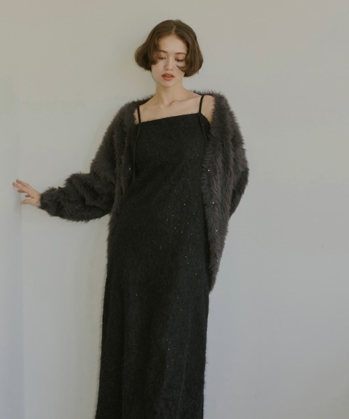 ワンピース NOTRE emor mohair lace camisole dress NOTRE emor ワンピース mohair lace camisole dress : ZOZOTOWN