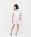 甚平 浴衣 キッズ フリル ガールズ 甚平 I...の詳細画像1