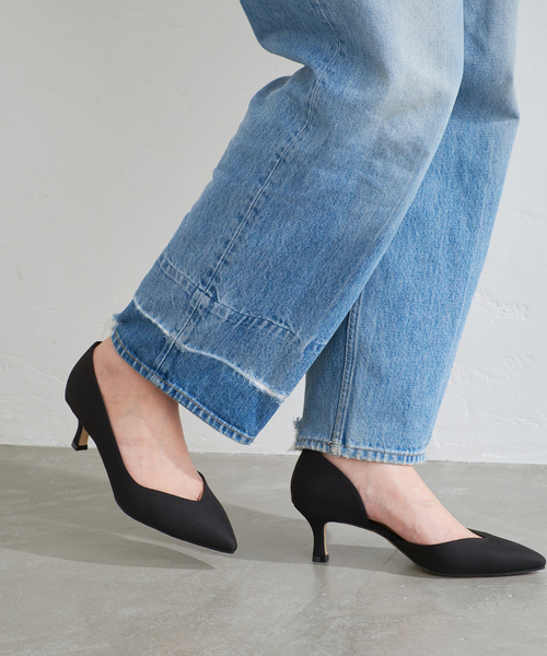 LE TALON パンプス 5.5cmVカットサイドオープン : ZOZOTOWN