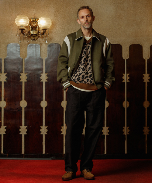 「WILD LIFE TAILOR Adam et Rope'」 スタジャン M ブルー メンズ_画像5