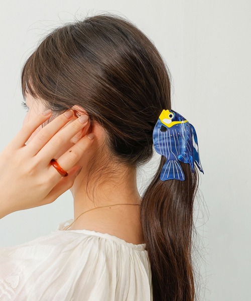 ヘアクリップ 海の動物 クジラ ジンベイザメ カメ 魚 バンス