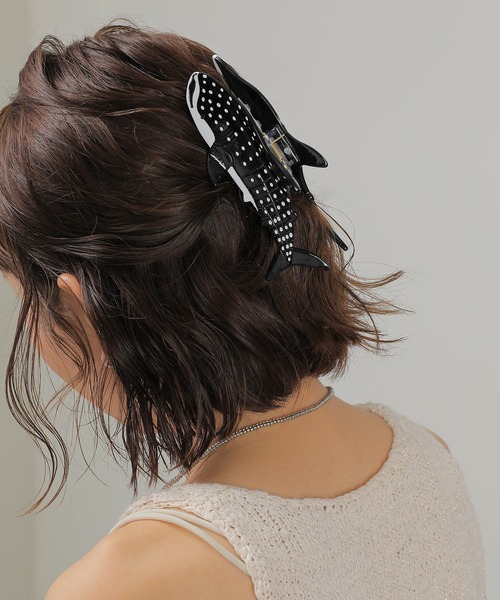 ヘアクリップ 海の動物 クジラ ジンベイザメ カメ 魚 バンス