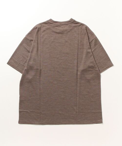 「Steven Alan」 半袖Tシャツ L ダークブラウン メンズ