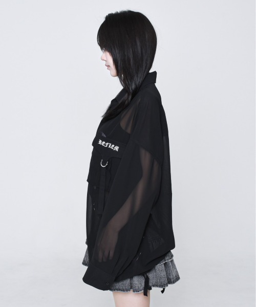 REFLEM ブラウス シャツ 「REFLEM/レフレム」カーゴポケット付き