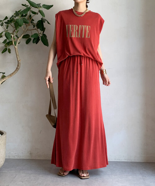 DouDou（ドゥドゥ） スカート 「セットアップ可」ソフトロングスカート