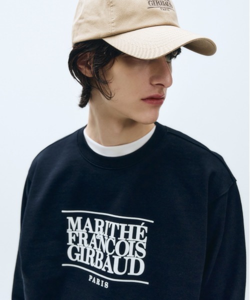 marithe francois girbaudロゴプリント トレーナー Marithe + Francois Girbaud】CLASSIC LOGO SWEATSHIRT (Marithe