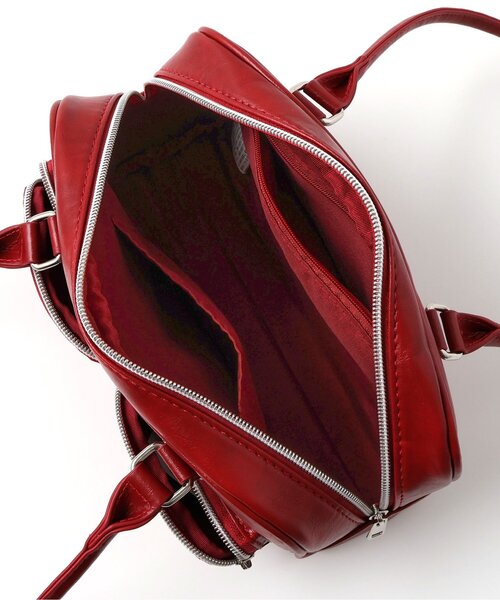 新品未使用 chiiiibag ボストン レッド レザーミニボストンバッグ/レッド | Factelier (ファクトリエ)