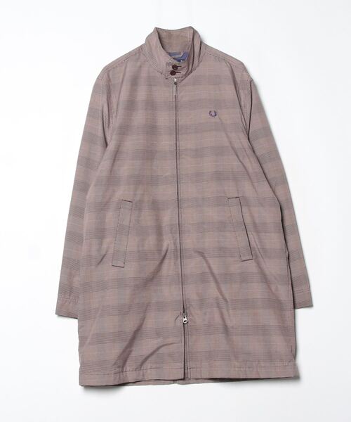 FRED PERRY（フレッドペリー） チェック柄コート M ベージュ メンズ