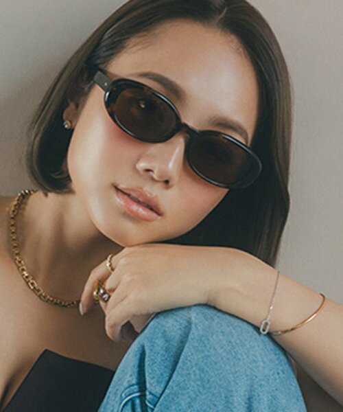 イハラアオイ×Zoffサングラス 楽天市場】ウェリントン型 サングラス（ブラウン）｜Zoff｜AOI
