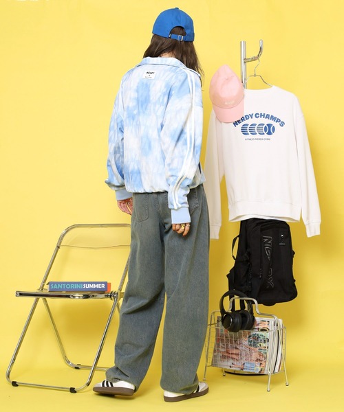 NERDY ジャージ モノグラムウォーターカラートラックトップ メンズ