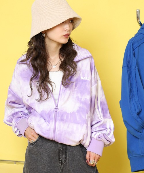 NERDY ジャージ モノグラムウォーターカラートラックトップ メンズ