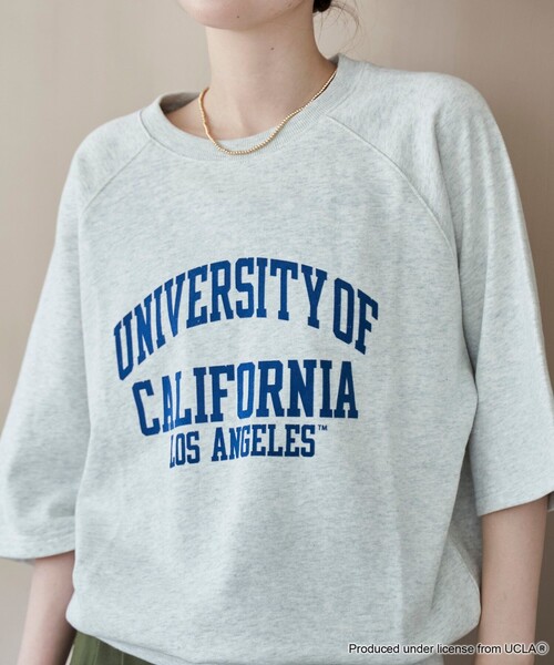 tシャツ 「UCLA 別注」 カレッジプリント裏毛ハーフスリーブプルオーバー レディース | UCLA | 07