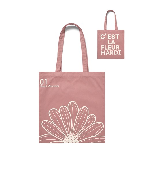 Mardi Mercredi 花柄トートバッグ　フラワープリント エコバッグ Mardi Mercredi エコバッグ CANVAS BAG FLOWER : ZOZOTOWN Yahoo