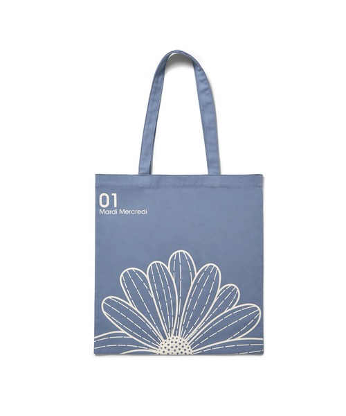 Mardi Mercredi（マルディメクルディ） エコバッグ CANVAS BAG FLOWER