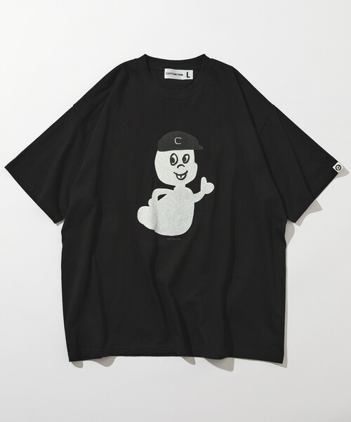 新品コラボCASPERビッグシルエット半袖TシャツLレディースBLACK FREAK'S STORE｜CASPER/キャスパー 別注 ビッグシルエット