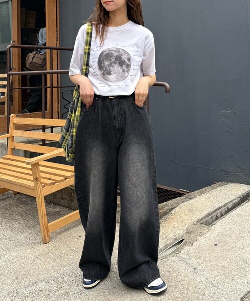 「CIAOPANIC TYPY」 加工デニムパンツ LARGE インディゴブルー レディース