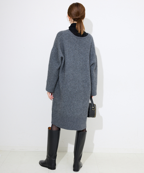 SLOBE IENA　スローブイエナ　ファインウールニット　ミニワンピース 追加予約》ウォッシャブルファーリーミニワンピース（ニット