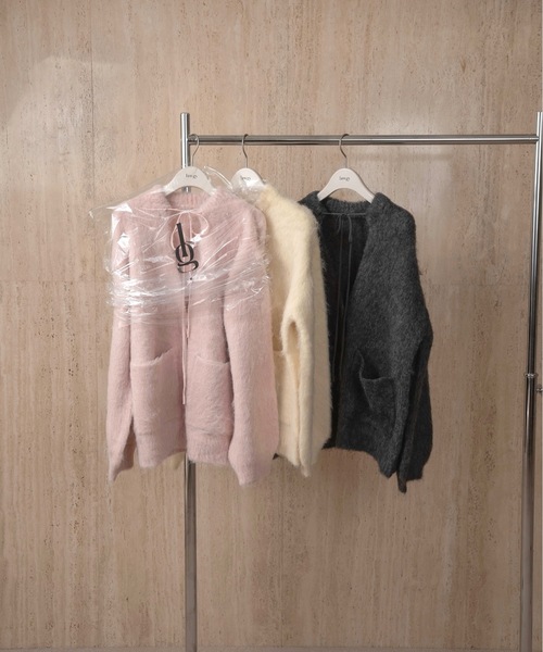 lawgy（ラウジー） カーディガン fluffy soft touch knit cardigan