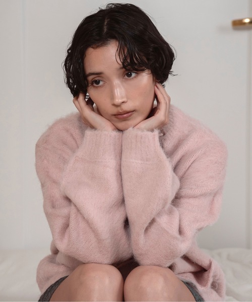 lawgy（ラウジー） カーディガン fluffy soft touch knit cardigan