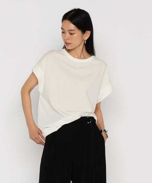 tシャツ 半袖 モックロディ ゆったりプルオーバー レディース