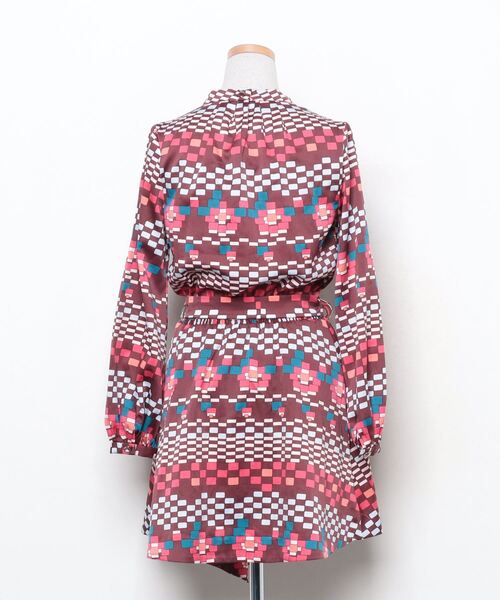 「REDYAZEL」 長袖ワンピース FREE ブラウン レディース_画像2