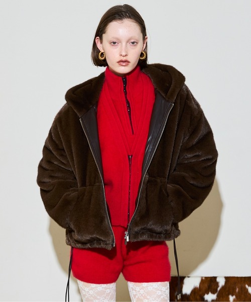 MAISON SPECIAL（メゾンスペシャル） ブルゾン アウター Fur Hoodie