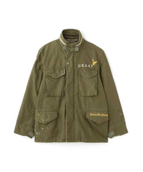 ミリタリージャケット モッズコート WASHED M-65 EMB CUSTOM JACKET / ウォッシュド M-65 エンブロイダリー カスタムの画像