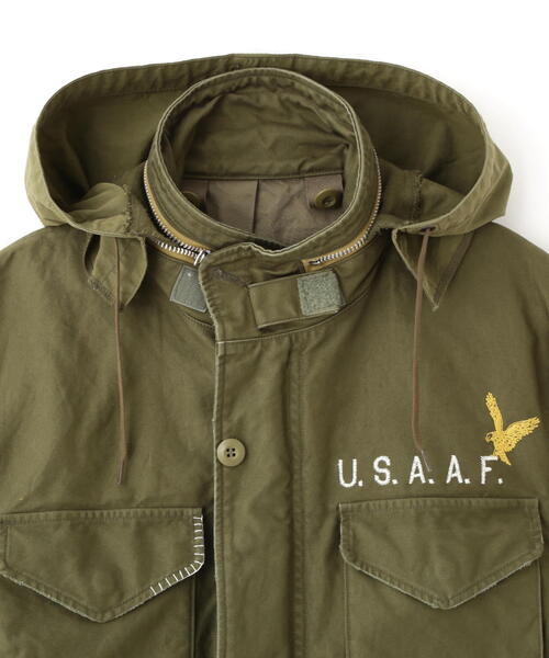 ミリタリージャケット モッズコート WASHED M-65 EMB CUSTOM JACKET / ウォッシュド M-65 エンブロイダリー カスタムの画像