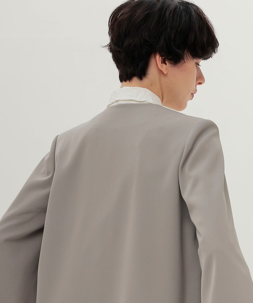 ジャケット ノーカラージャケット slit sleeve cape jacket(スリットスリーブケープジャケット) レディースの画像