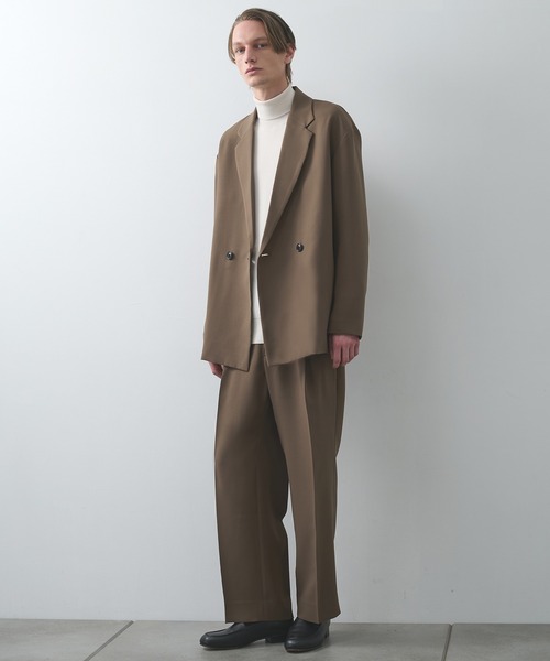 genkun様購入用【STUDIOUS】定価30%OFF ベージュスラックス STUDIOUS（ステュディオス） ワイドパンツ スラックス 「STUDIOUS