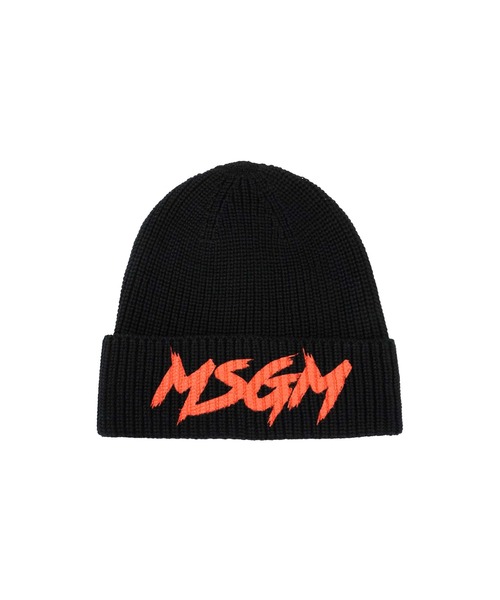 ニット帽 ニットキャップ 「NEW」MSGM KIDS グラフィティロゴ ビーニー キッズ 子供 男の子 女の子の画像