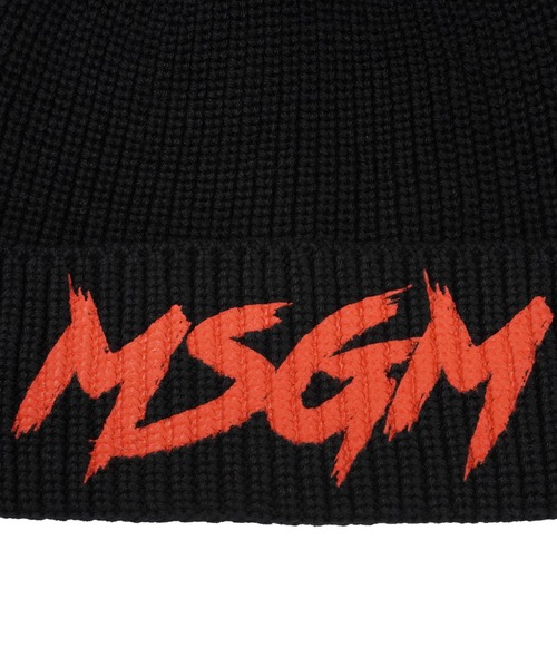 ニット帽 ニットキャップ 「NEW」MSGM KIDS グラフィティロゴ ビーニー キッズ 子供 男の子 女の子の画像