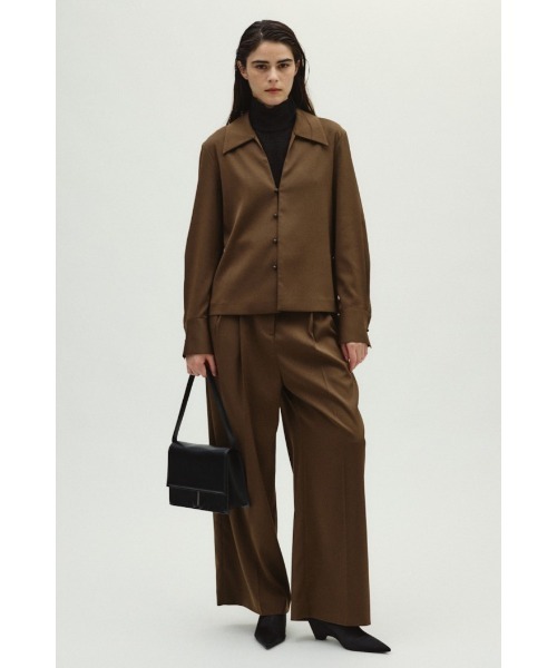 RIM.ARK スラックス パンツ Move belt satin PT ムーブベルトサテン