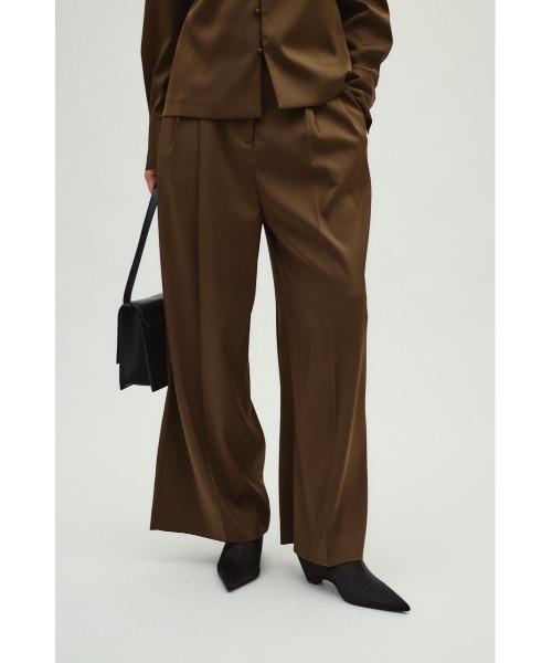 RIM.ARK スラックス パンツ Move belt satin PT ムーブベルトサテン