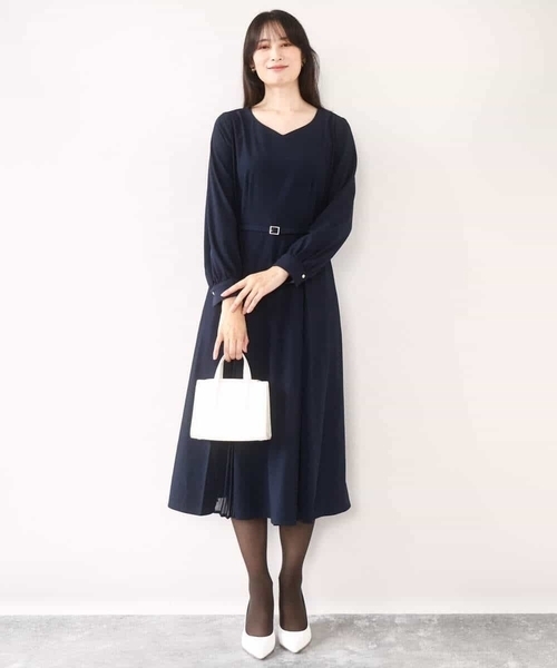 OFUON（オフオン） ワンピース 「2026SS」シフォンプリーツデザイン